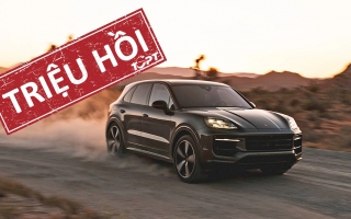 Triệu hồi loạt xe Porsche Cayenne do đèn cảnh báo khẩn cấp